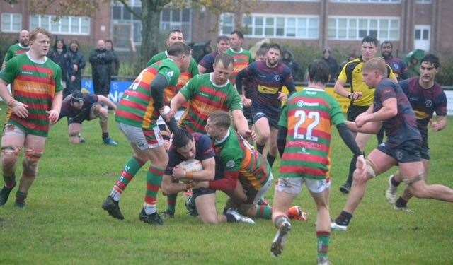 Action from Spalding's defeat at Market Rasen. Photos: John Constable