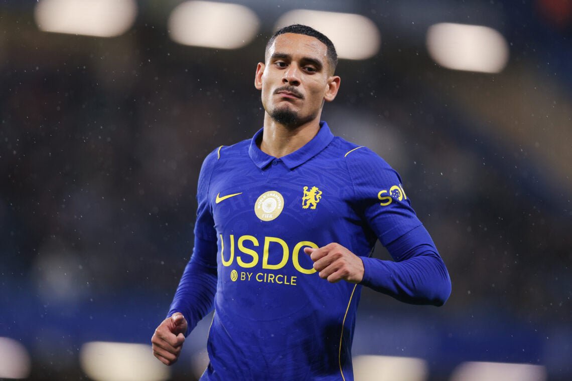 Maxence Lacroix of Chelsea during the Premier League 2026/27 match between Chelsea FC and Tottenham Hotspur at Stamford Bridge
