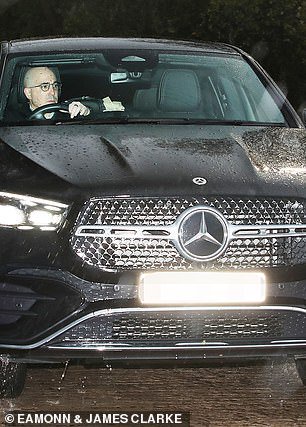 Omar Berrada is seen arriving at Carrington