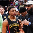 Bronny James says the winner of a 1 on 1 with his father LeBron James remains 'to be determined'