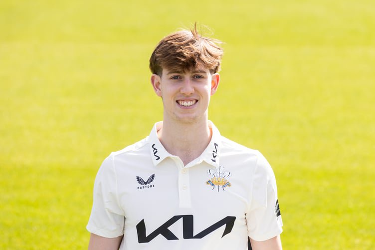 LONDON, ENGLAND - MARCH 17: Seb Stuart-Reckling of Surrey poses for a portrait during the Surrey CCC photocall at The Kia Oval on March 17, 2026 in London, England. (Photo by Ben Hoskins/Getty Images for Surrey CCC)