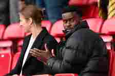 Crystal Palace Prem player Marc Guehi was in the stands watching the Eagles' women's in action against Sunderland