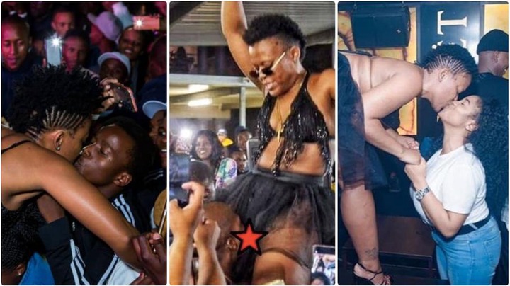 Socialite Zodwa Wabantu Kisses Her fans as they line-up – Ghanaclasic.com