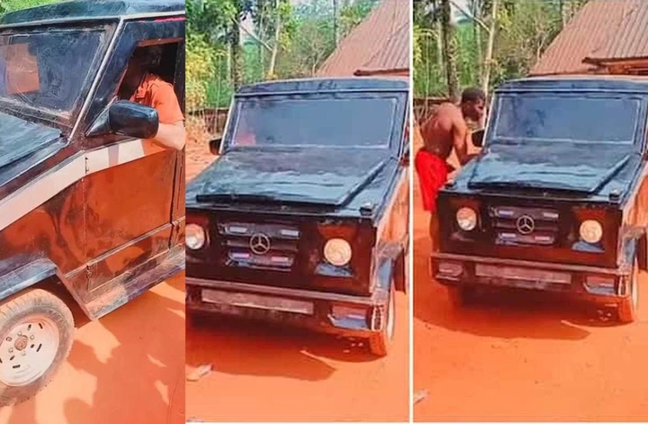 How A Nigerian Boy Builds A G-Wagon From Scratch, Drives Around Town