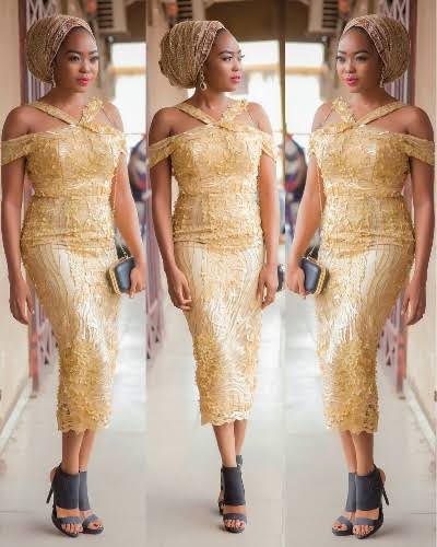 gold aso ebi styles