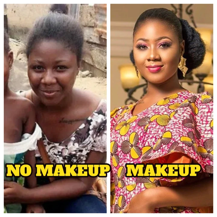 Pictures of Female celebrities with and without makeups (photos)