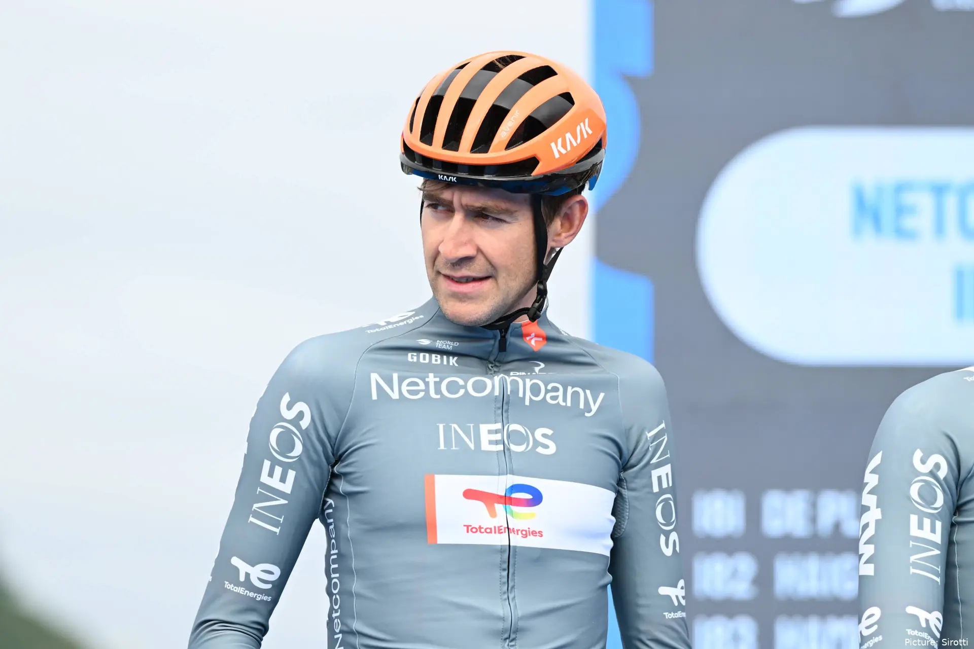 Laurens De Plus before the start of Clasica San Sebastian 2026