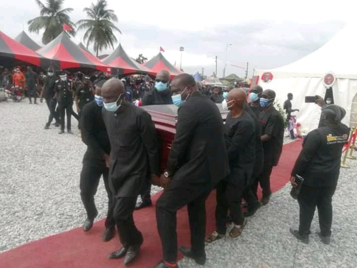 Sad Moments MPs Carried Hon. Ekow Quansah In His Coffin For Burial Service To Commence (Photos) 4