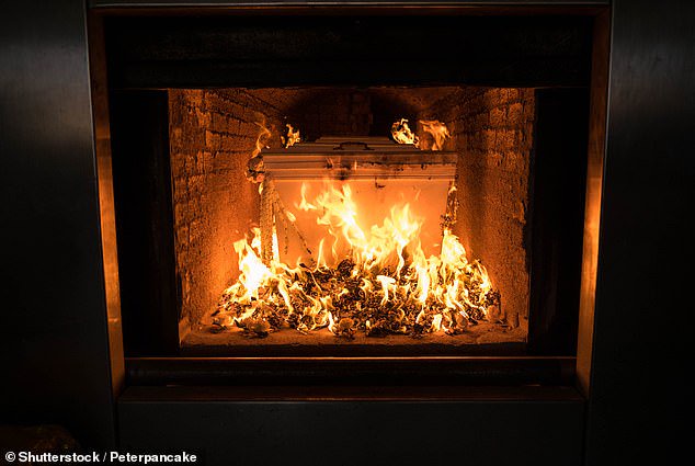 In the UK, water cremation will offer an alternative to the commonly-used land burials and flame cremations (pictured)