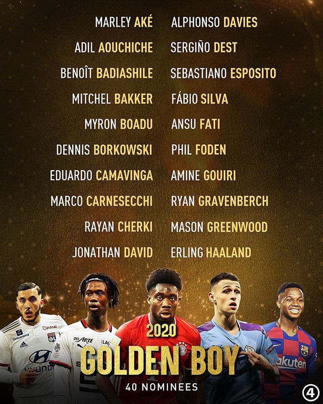 Who Will Win The Golden Boy Award Checkout The Names Of The 40 Nominees Opera News