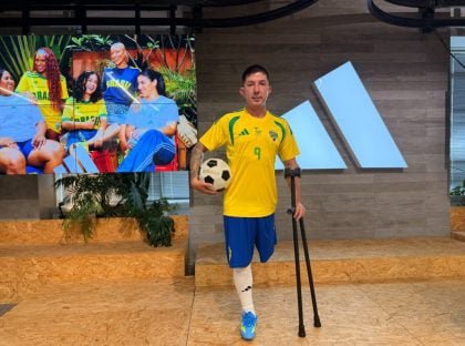 Rogerinho R9 marca golaço fora de campo e viabiliza apoio da Adidas à Seleção Brasileira de Amputados