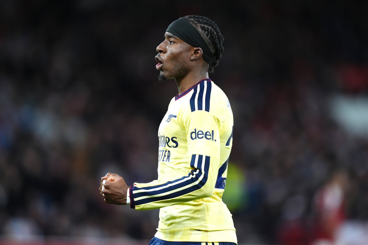 Noni Madueke’s deflected striker proved decisive at the City Ground (Mike Egerton/PA)