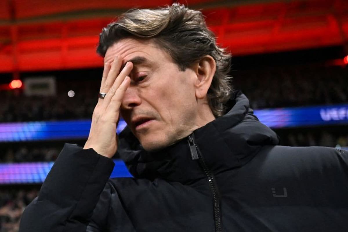 Tottenham Hotspur's Danish head coach Thomas Frank is pictured during the UEFA Champions League league phase- day 8 football match between Eintracht Frankfurt and Tottenham Hotspur in Frankfurt, western Germany, on January 28, 2026. Tottenham Hotspur have sacked coach Thomas Frank, the club announced on February 11, 2026