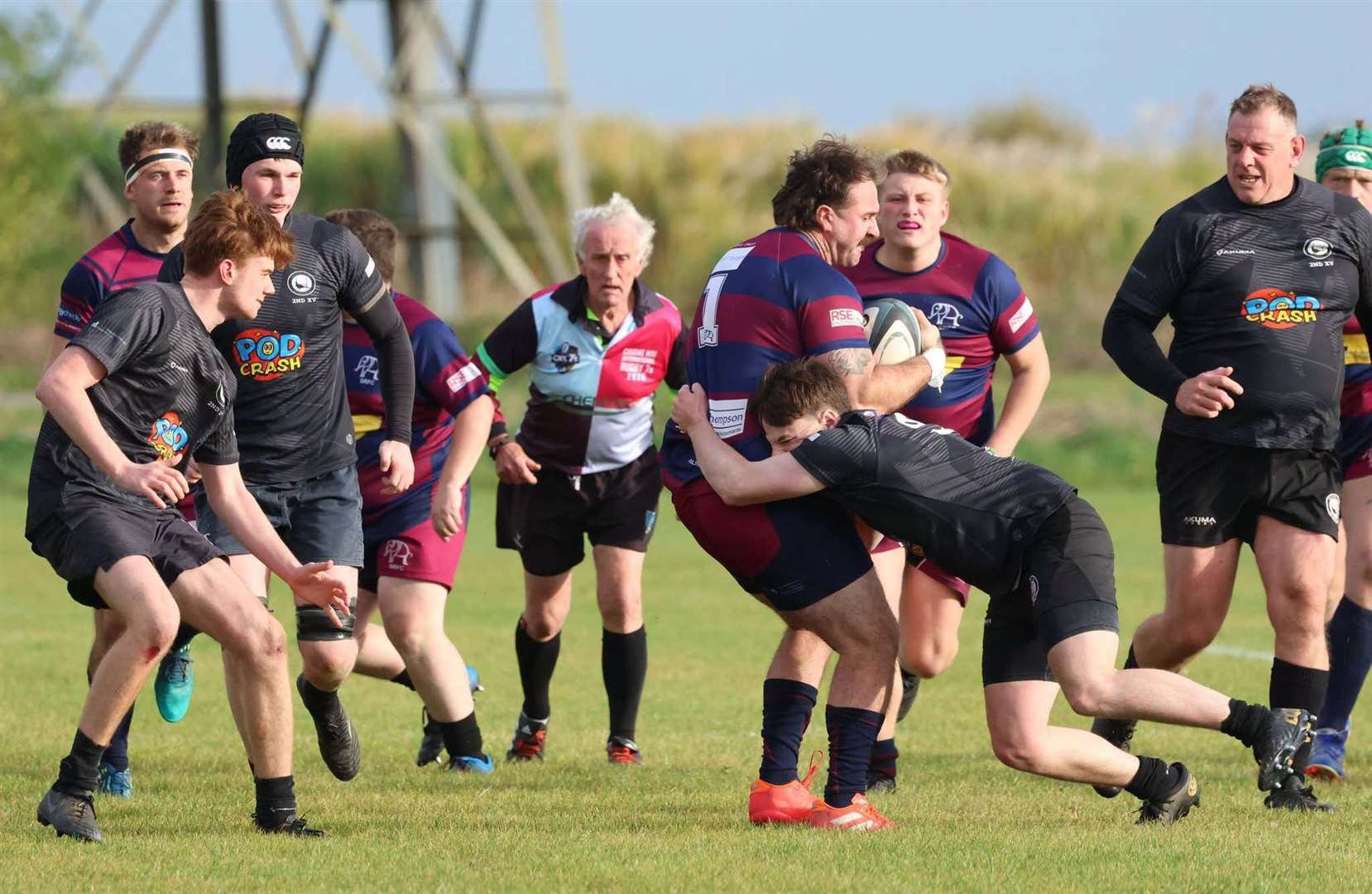 Second team action from Spalding's home win over Kesteven. Photo: Sarah Bartlett