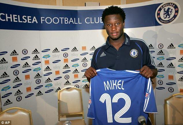 John Obi Mikel signed for Chelsea in 2006 and remained at the club for nearly a decade