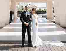 Misaki Hajimirsadeghi and husband Amir, both 29, splashed out a staggering $80,000 on a lavish wedding in Mexico