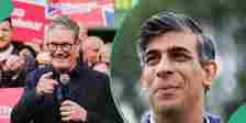 Conservatives' Sunak and Labour's Starmer in a contest during the UK 2024 elections
