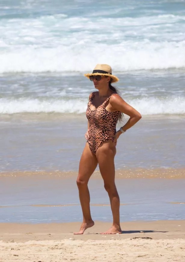 Rachael appeared on the sun-soaked Aussie beach