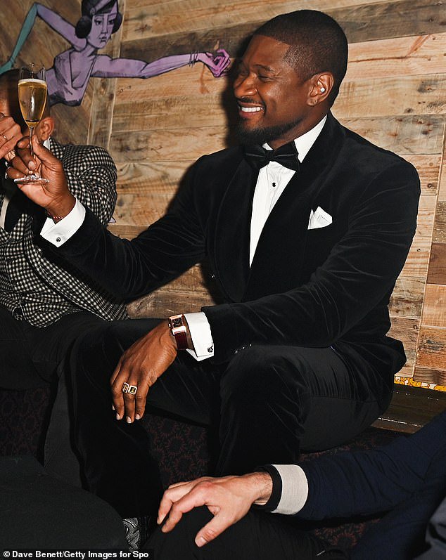 The R&B star, 46, who kicked off his 10 night O2 residency 24-hours earlier, hosted the event with Spotify which saw stars descend on The Box Soho