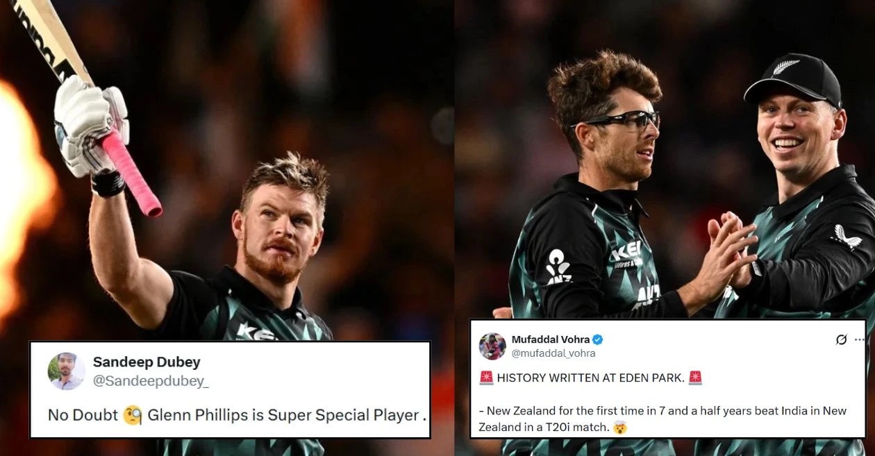 Fans erupt as Glenn Phillips’ century blows away India in the 4th T20I