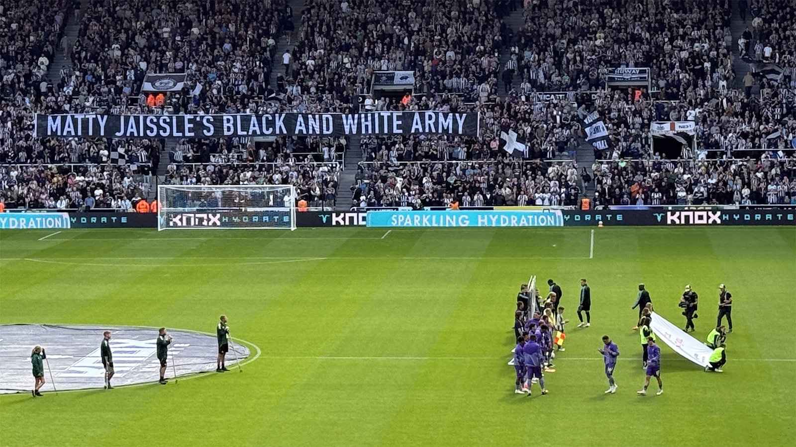 Matty Jaissle's Black And White Army Banner Newcastle United Bournemouth
