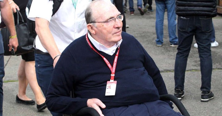 Sir Frank Williams in wheelchair planetF1