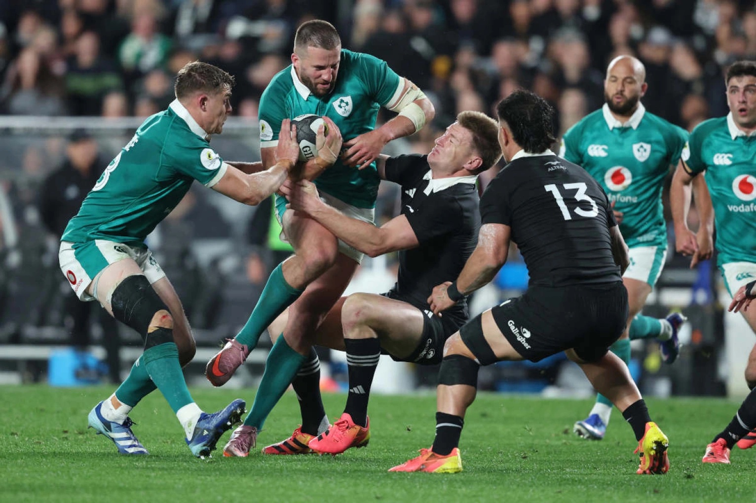 Stuart McCloskey thunders into Jordie Barrett
