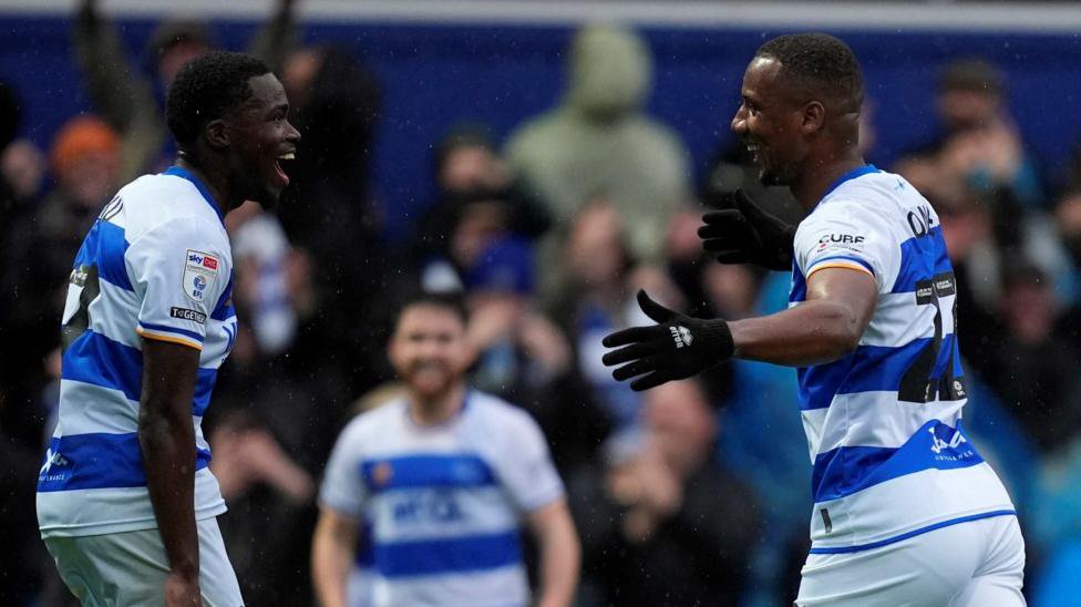 Richard Kone celebrates one of his goals  