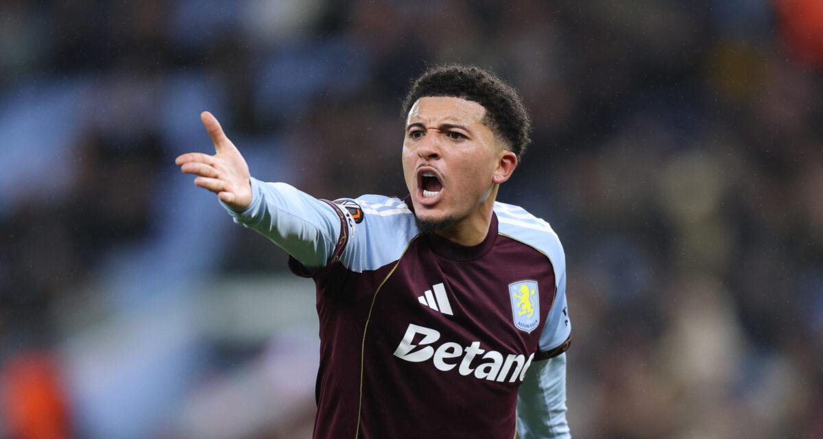 Jadon Sancho sous la tunique d'Aston Villa