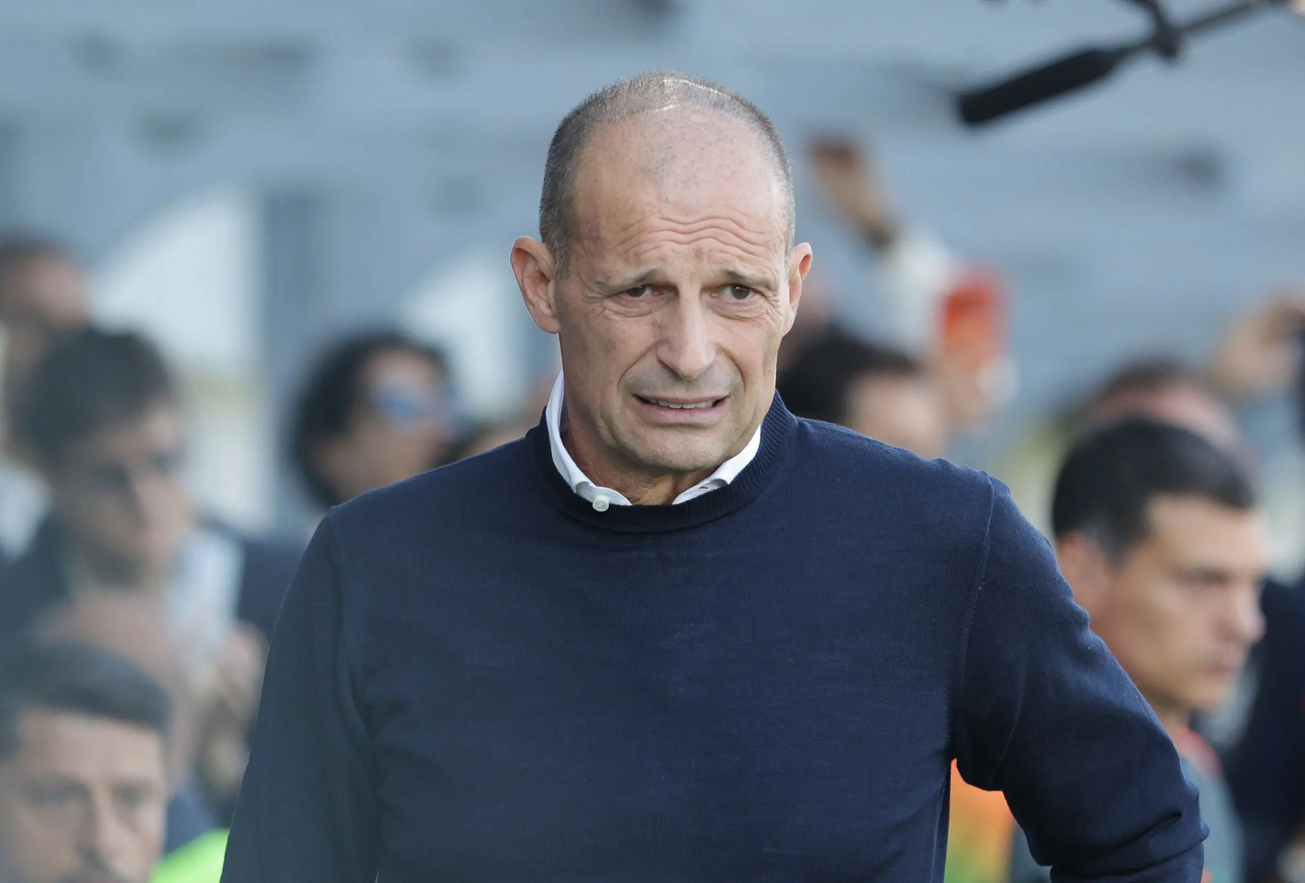 Massimiliano Allegri looking pained, as though he’s just watched one of his teams play.