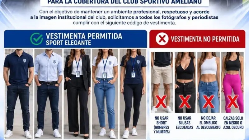 Clube paraguaio tentou impor regras de vestuário a jornalistas e acabou a voltar atrás