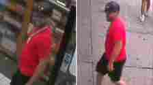 Police released surveillance images of a man who they said led police on a high-speed chase in Queens, then shot at cops before escaping on foot. (NYPD)