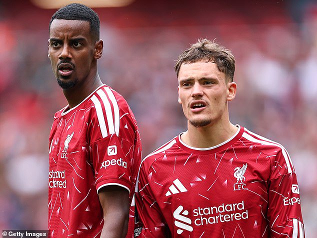 Iraola has asked Wirtz and Alexander Isak (left) to play in tandem. There have been signs that the duo were clicking until the Swede’s recent injury