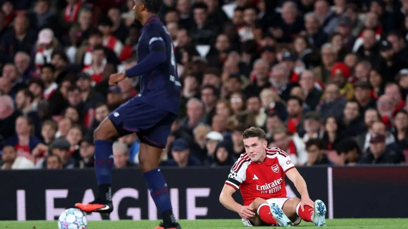 Viktor Gyokeres in Champions League action for Arsenal against Lille