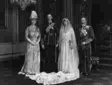 Princess Mary in a wedding dress