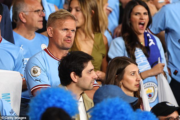 Alf-Inge watches on from the stands in Istanbul as Erling goes on to win the Champions League