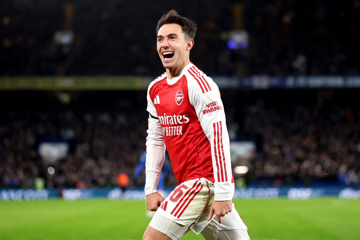 Martin Zubimendi celebrates