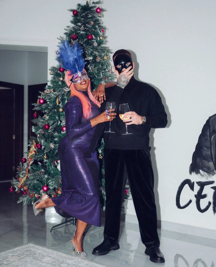 DJ Cuppy shares lovely photos from her New Year's day celebration in Dubai with her fiancée Ryan Taylor