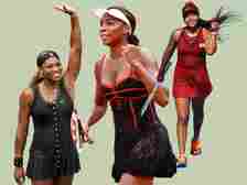 Serena Williams, Venus Williams, and Naomi Osaka Wearing Tennis Dresses