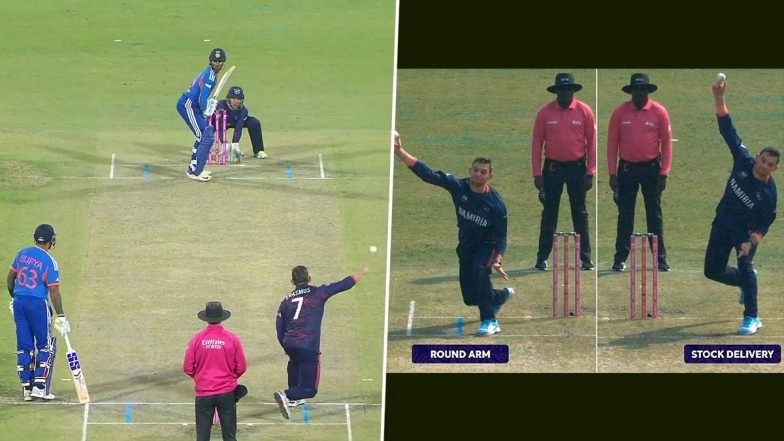 'Usman Tariq of Namibia' Fans Link Gerhard Erasmus' Bowling Action to Pakistan Mystery Spinner During IND vs NAM T20 World Cup 2026 Match