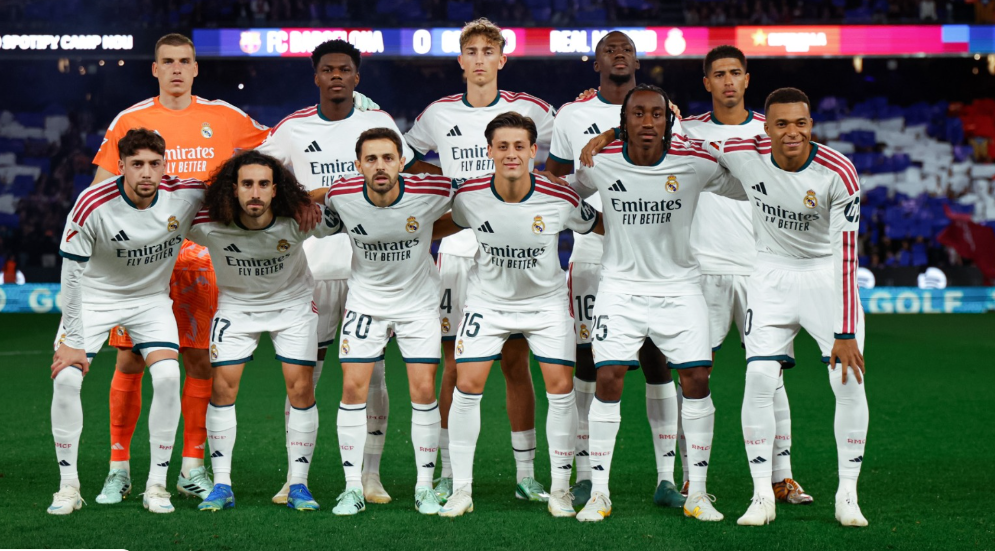 Real madrid lie up for El Clasico match on Sunday, October 25, 2026. PHOTO/https://web.facebook.com/RealMadrid