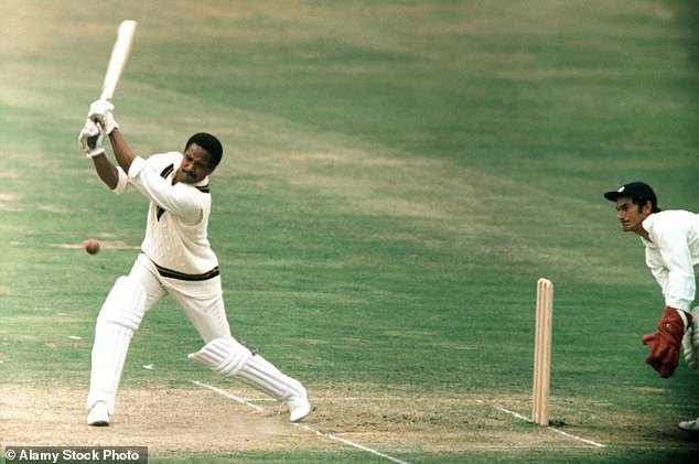 Sobers hits out a Rest of the World XI who took on England in 1968