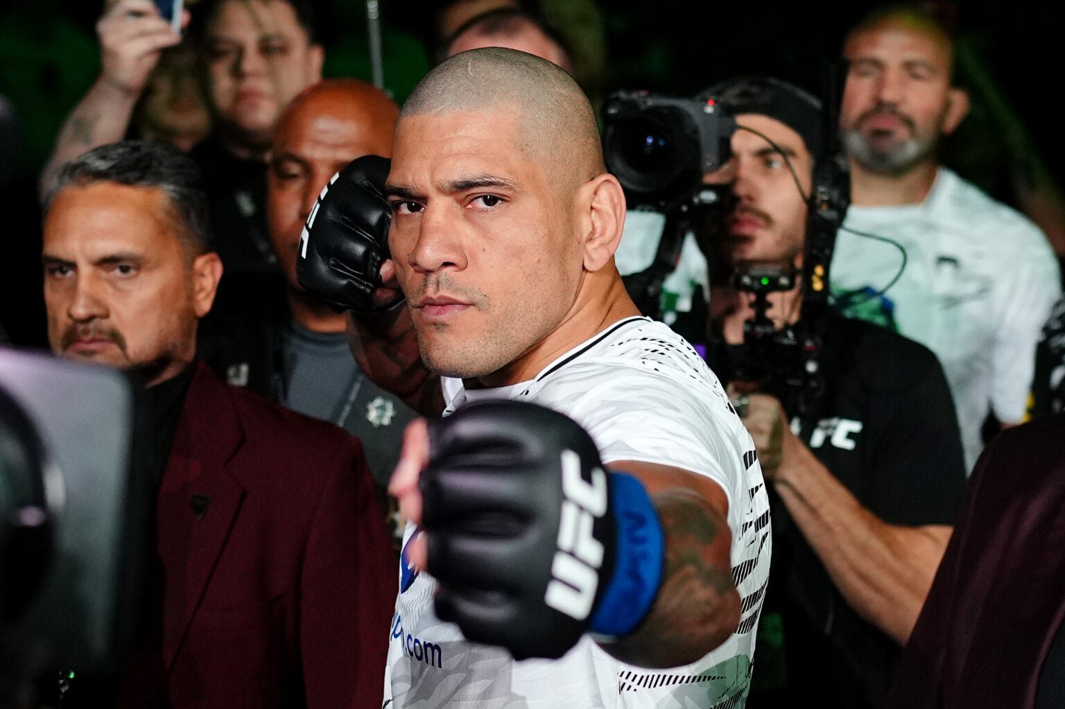 Alex Pereira during his UFC 320 walkout