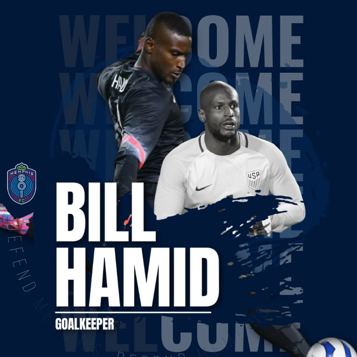 Memphis 901 FC on Twitter: "Big Memphis, Big Signing... Only the best of  the best. Memphis 901 FC has signed former USMNT and MLS goalkeeper Bill  Hamid! Welcome to the 901! #DefendMemphis" / Twitter