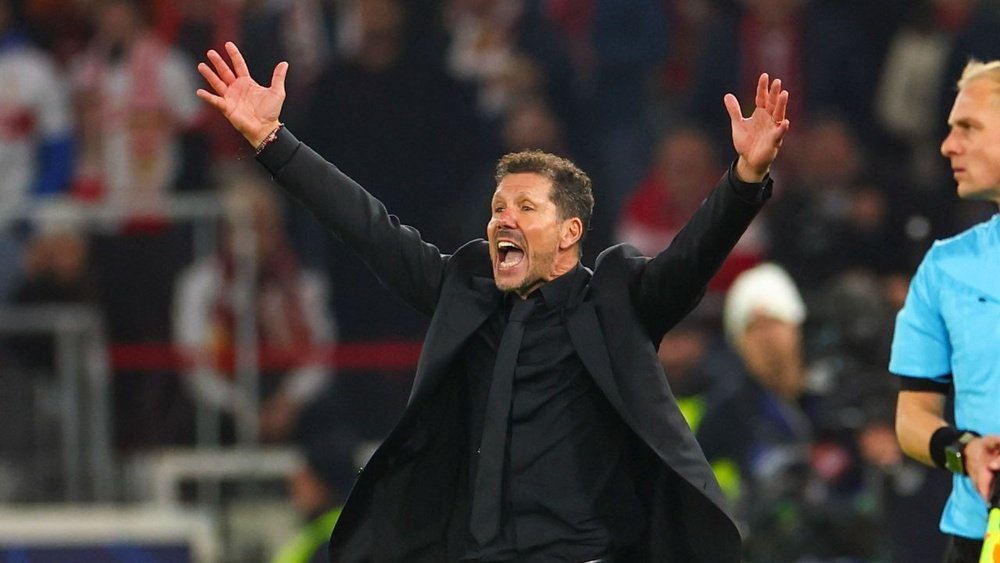 Simeone reflected on the draw against Stuttgart. EFE