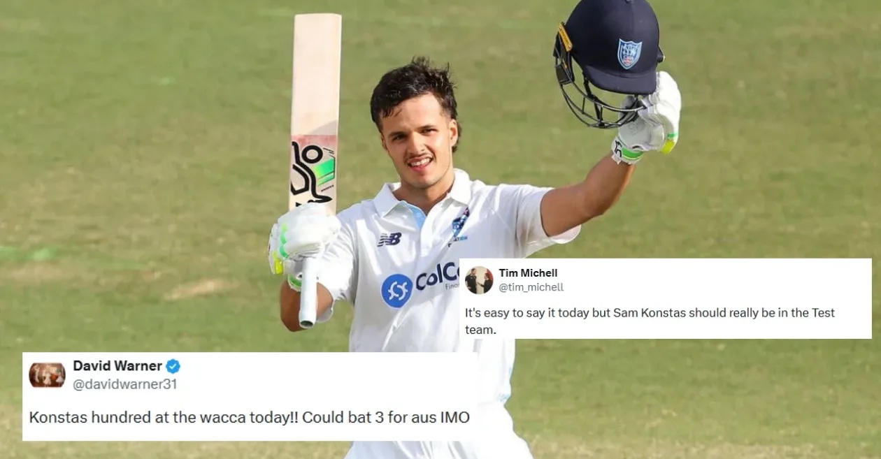 Fans erupt as Sam Konstas smashes a sensational unbeaten 151 in Sheffield Shield