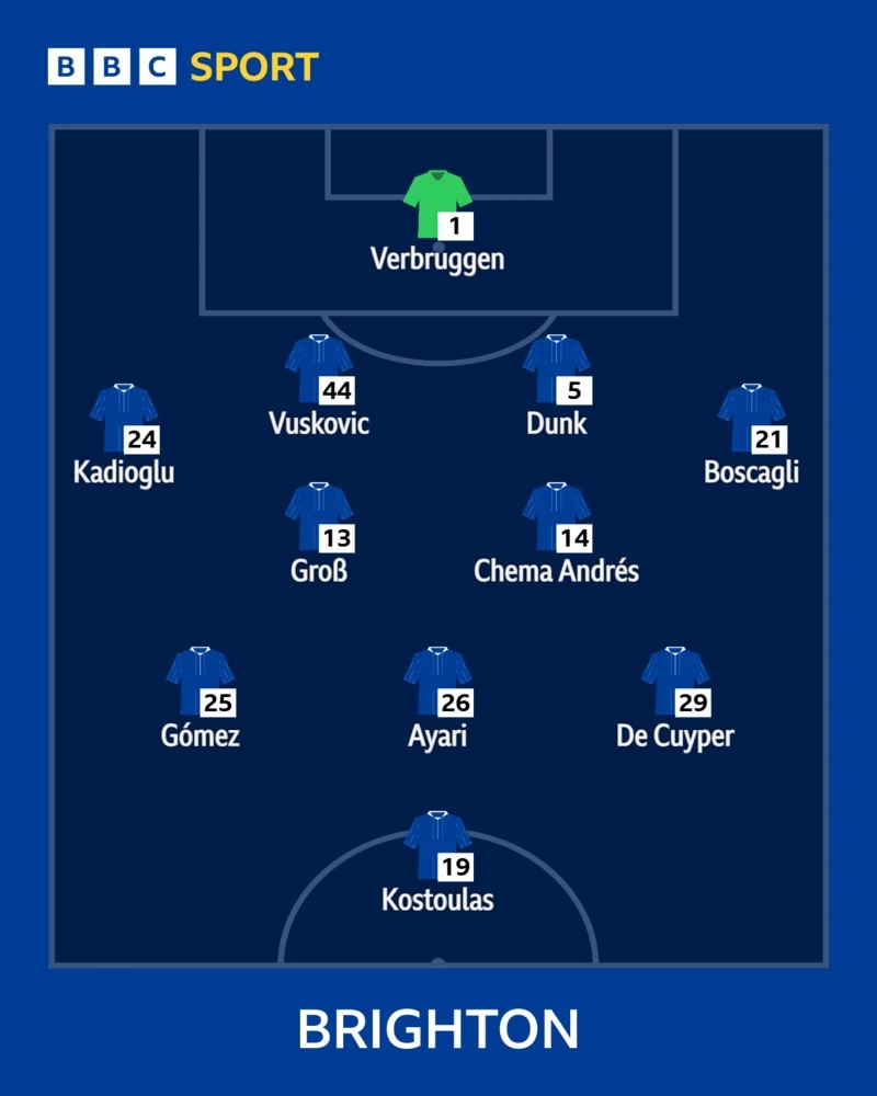 Brighton line up graphic
