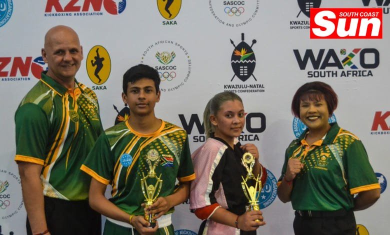 a family photograph of kickboxers