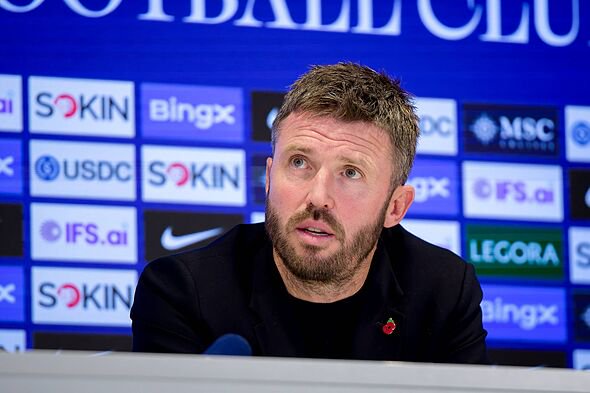  Michael Carrick manager of Manchester United after the Premier League 2026/27 match between Chelse