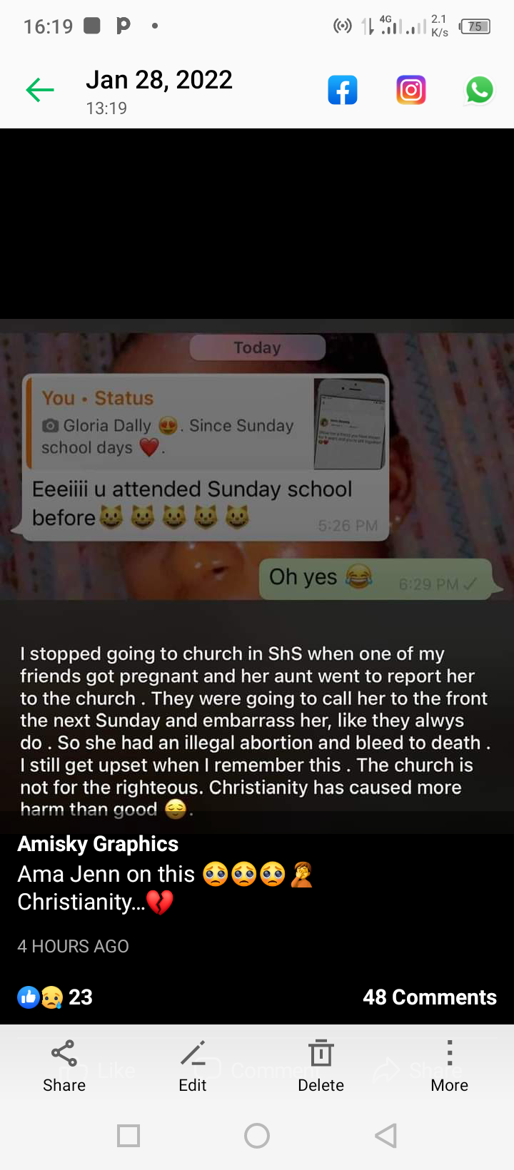 My Best Friend Died From Ab0rt!on Because Of Our Church - Lady Reveals Why She Stopped Going To Church